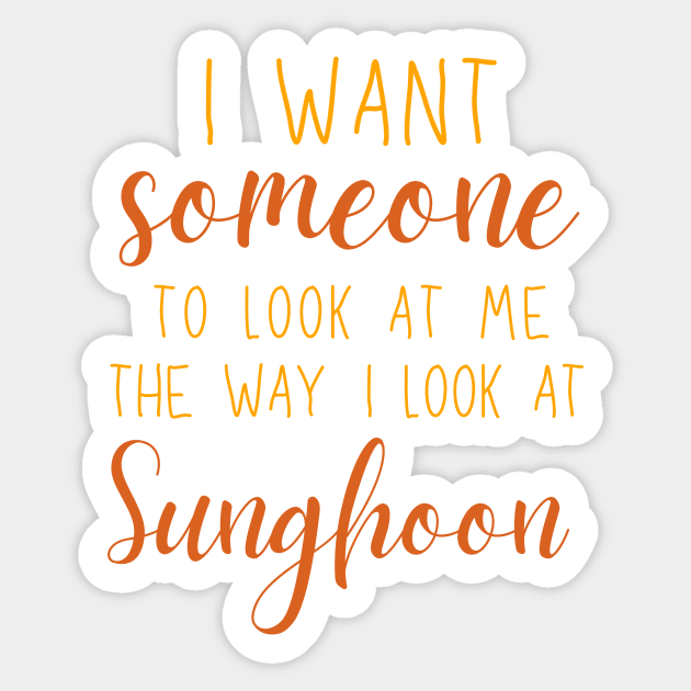 Look at Sunghoon ENHYPEN Sticker by wennstore